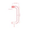 Rockwell Security 6 Inch Center to Center Single Sided Pull