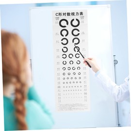 CHILDWEET 1pc Chart for Eye Testing Eye Exam Chart for Home School Hospital Use Accurate Visual Assessment Tool for Adults