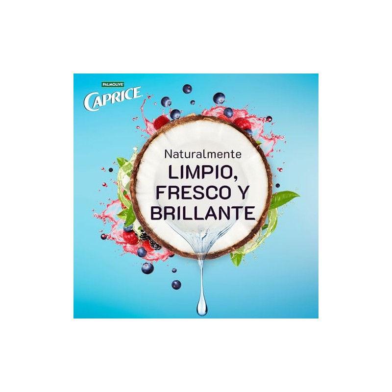 Shampoo Caprice Naturals Frutos Rojos y Agua de Coco Red