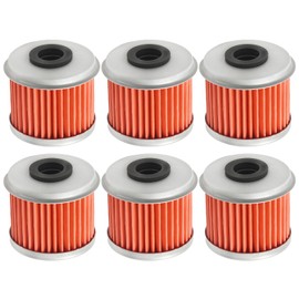 MospdyGear 6 Pcs Oil Filter, Replacement for Honda CRF 450 R RX X CRF250 R RX X 2005 2006 2007 2008 2009 2010 2011 2012 2013 2014 2015 2016 2017 2018 2019 2020 2021 2022
