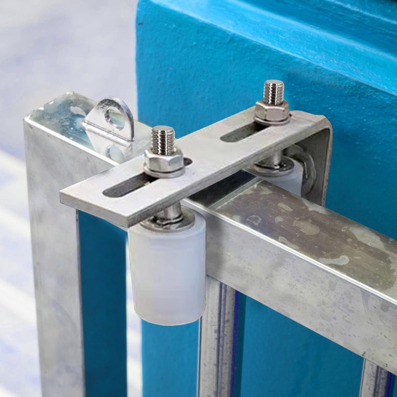 Eadabok Gate Roller Guide Adjustable Sliding Gate Nylon Roller 3''