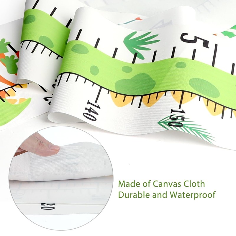 Mibote Baby Growth Height Chart Handing Ruler Wall Decor for