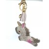 Unicorn Bling Unicorn Diamond Women Keychain Glitter Gray Tassel Charm
