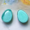 Portable Egg Shaped Brush Combing Brush Easy to Comb Scalp