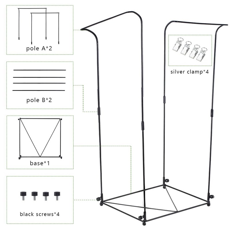 Viterlight Trash Bag Holder, Metal Garbage Bag Holder, 30-45 Gallon