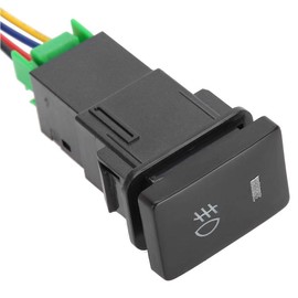 Interruptor de Botón Pulsador, 12V Interruptor de Botón Pulsador de 4 para con Luz Indicadora de Fondo LED (pequeña)