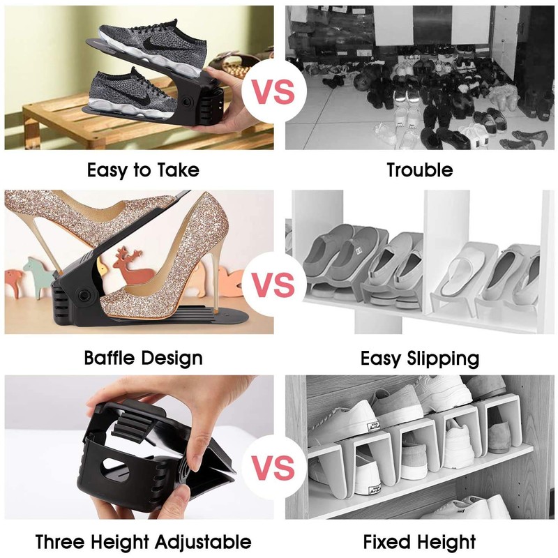 Neprock Closet Shoe Organizer,Shoe Storage Organizer Shoe Rack for Closet