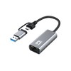 LevelOne USB-0423 2.5 Gigabit Ethernet 2-in-1 USB-C / A Network