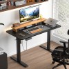 VECELO Electric Standing Desk Adjustable Height with Metal Bracket Computer