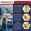 Kozelo 2pcs 3/8" NPT Female to 1/8" NPT Female Solid