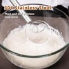 Jillmo Danish Dough Whisk, 12inch Stainless Steel Bread Whisk