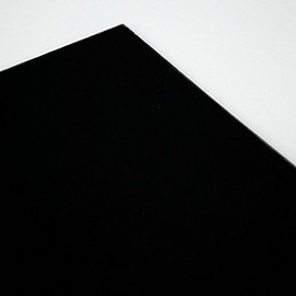 Vanson Premium Quality EXTRA LARGE (435 x 290 mm) Scratchplate/Pickguard Material for Electric Guitars (1 Ply, Gloss Black)