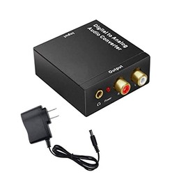 Digital to Analog Audio Converter, Friencity DAC Digital SPDIF Optical to Analog L/R RCA, Toslink Coaxial to Stereo 3.5mm Aux Jack Speaker