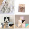Wood Blocks for Crafts, Unfinished Wood Cubes, 3cm Natural Wooden