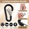 Wrist Coil ID Badge Holder with Multitool Aluminum Carabiner Clip,Stretchable