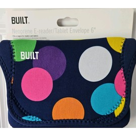 BUILT New!! Padded Ereader Tablet Sleeve 6" Multicolor Candy NWT