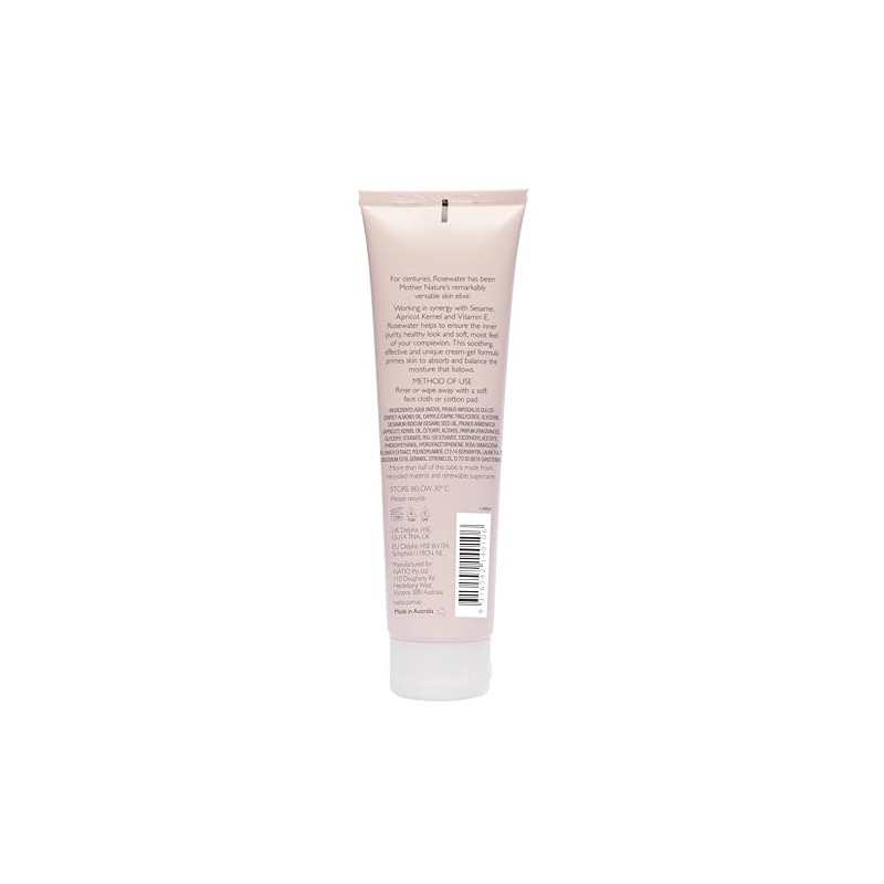 Rosewater Gentle Cream-Gel Face Cleanser by Natio for Women -