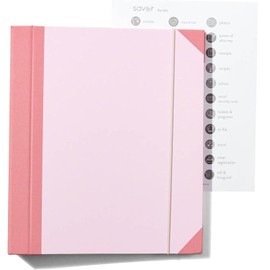 Document Organizer Folio, WADY Important Document Organizer, Document Organizer, in Case I Go Missing Binder, Important Document Binder, for Important Papers,Emergency Binder (Blue)