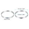 X AUTOHAUX 4 Pcs 74.1mm to 72.6mm Universal Car Hub
