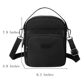 FAVORTALK Women's Cross-body Bags Multi Pockets Handbag Shoulder Bag for Women Pocket Lightweight Water resistant Shoulder Bag for Daily Use Messenger Bag Crossbody Bag for Women, B36405