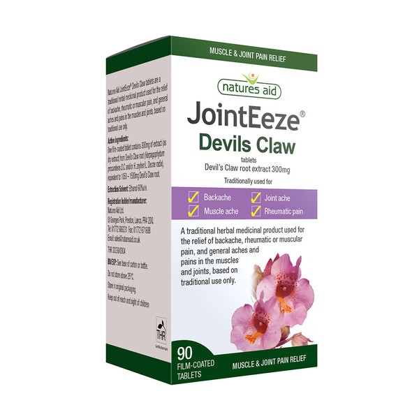 Natures Aid JointEeze Devils Claw 300mg, 90 Tablets