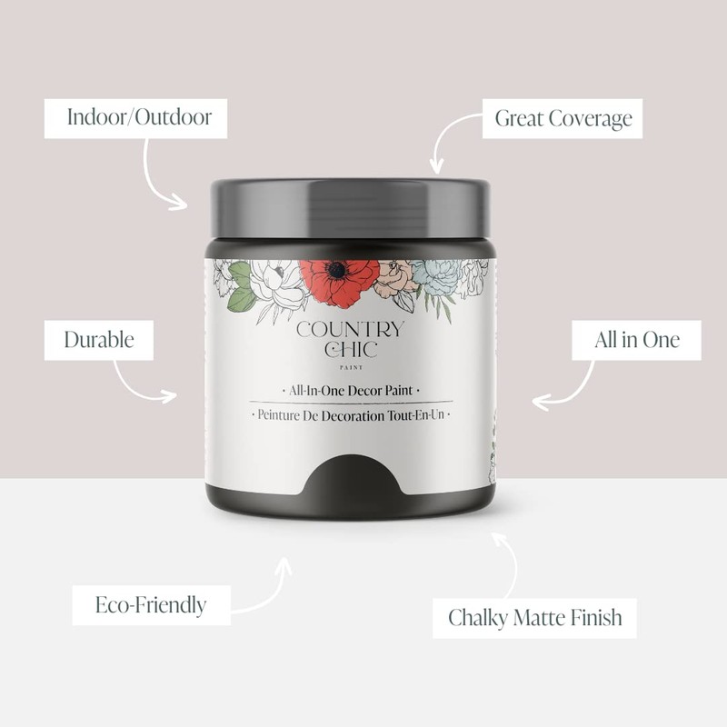 Country Chic All-in-One Chalk Paint for Furniture, Cabinets, Home Decor,
