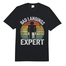 Bad Landings Expert Kids Get Well Injury Broken Leg Surgery Comfort Colors Adult Heavyweight T-Shirt