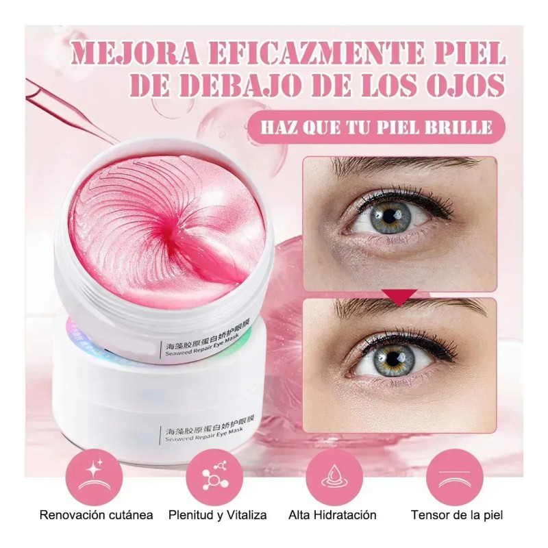 🔥 60 pares parches para ojos máscaras de colágeno de