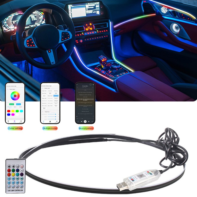 Car Lights Interior Smart Car Led Light with Remote Controller