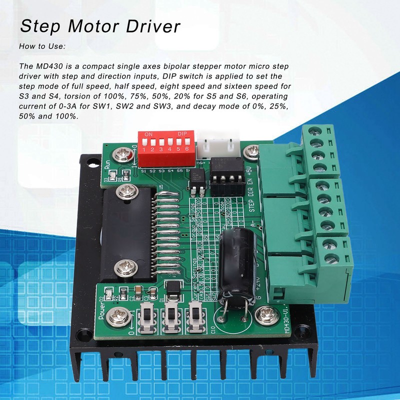 Step Motor Driver Controller Single Axes TB6560 Drive Board MD430