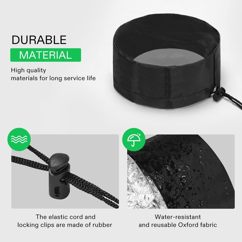 VIVOSUN 6 Inch Grow Tent Vent Cover 2 Pcs, Duct