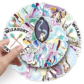 Witch Stickers for Laptop(50 Pcs),Gift for Kids Teens Adults Girl,Witch Waterproof Decals Water Bottle,Vinyl Stickers Scrapbook,Journal,Dairy,Skateboard