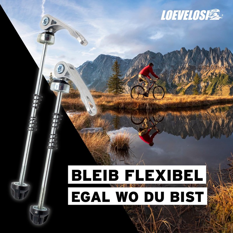 LOEVELOSI Bicycle Quick Release Extra Light Rear Wheel Axle, MTB,