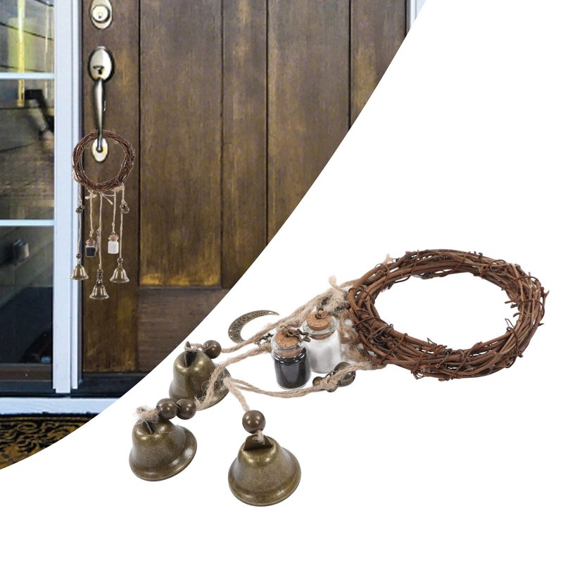 Door Knob Wind Bell Rustic Beautiful Decorative Craft Home Protection