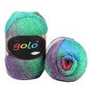 golo Wool Yarn for Knitting Cachemire Multicolor Rainbow Yarn(C5-008)