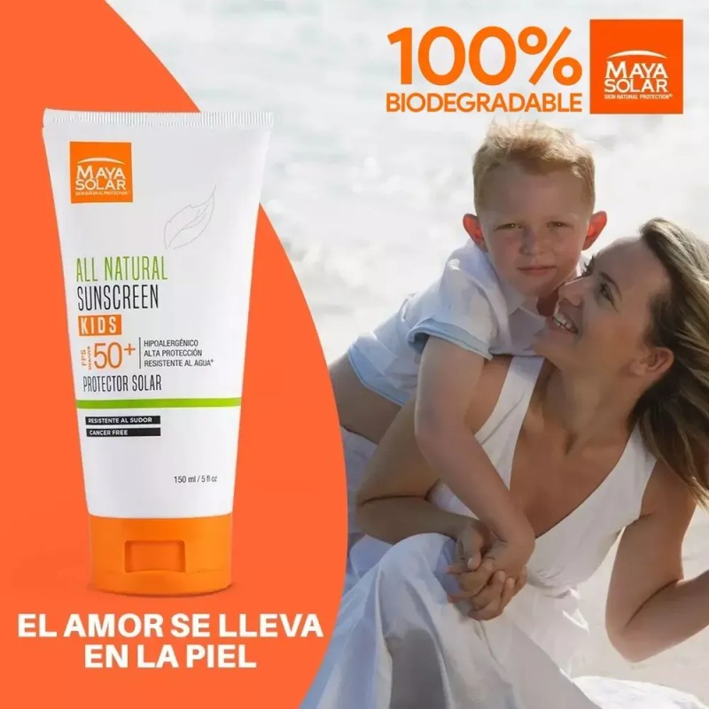 Protector Solar Dermatologico Para Niños Fps 50+ Maya Solar