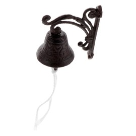 BESPORTBLE Rustic Iron Doorbell Vintage Design for Gardens Cottages and Front Doors Wall-Mounted Decorative Bell for Home and Cafe Use