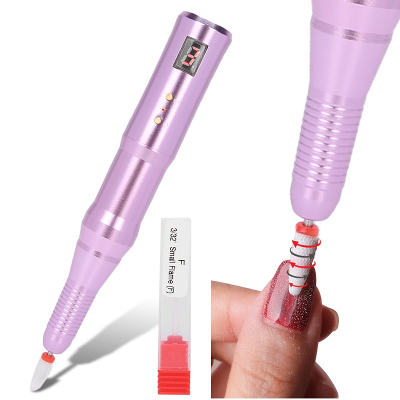 Rechargeable Electric Nail Drill Pen Portable Nail Grinding Polishing Machine