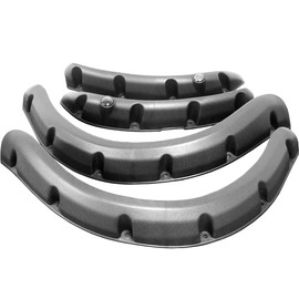 Huskey Parts Company Club Car Tempo Fender Flares With Black-anodized Stainless Steel Hardware for 2017+ G&E Models