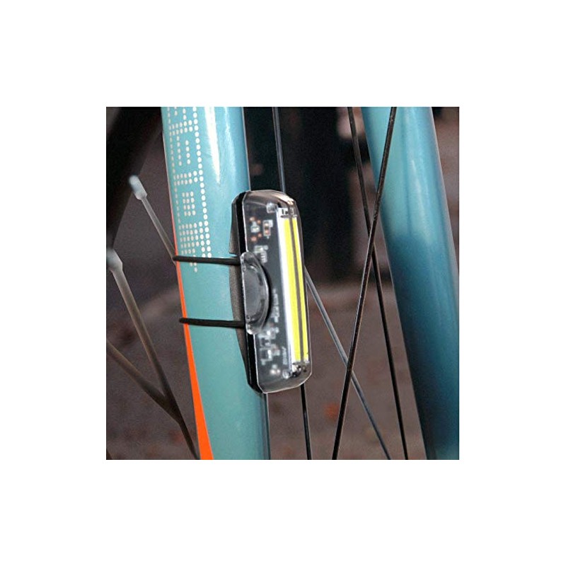 BENOTTO Luz Urbano Delantera+Trasera USB 100/50Lumens 8xFunciones JY-6102