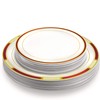 Laura Stein Designer Dinnerware Set | 64 Disposable Plastic Party