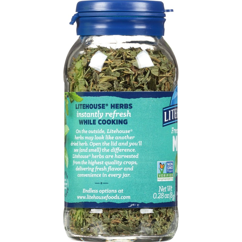 Litehouse Freeze Dried Mint, 0.28 Ounce, 6-Pack