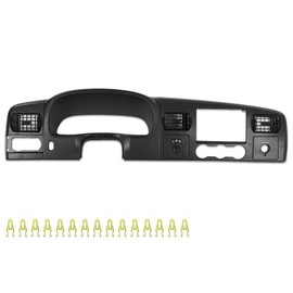 CHEDA Dash Bezel Dashboard Surround Trim Compatible with Ford F250 F350 Super Duty 2005-2007 Black Gery