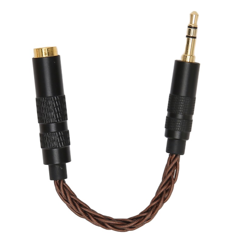4.4mm Balanced Female to 3.5mm Stereo Male Adapter Cable Gold