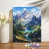 Landscape Paint by Numbers Kit for Adults Beginner Mountain Oil