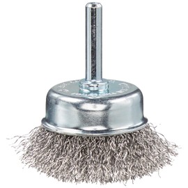 HOYIN 6PACK 2Inch Wire Cup Brush |0.0118in Crimped Coarse Carbon Steel|1/4in Round Shank|for Drill