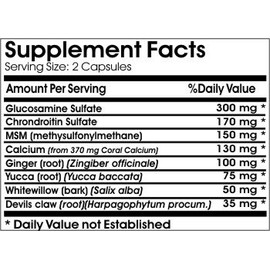 Active Joint Max ~ 90 Capsules - No Additives ~ Naturetition Supplements