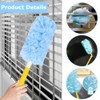 33Pcs Disposable Duster Refills, 360° Double-Sided Duster Traps with Handle