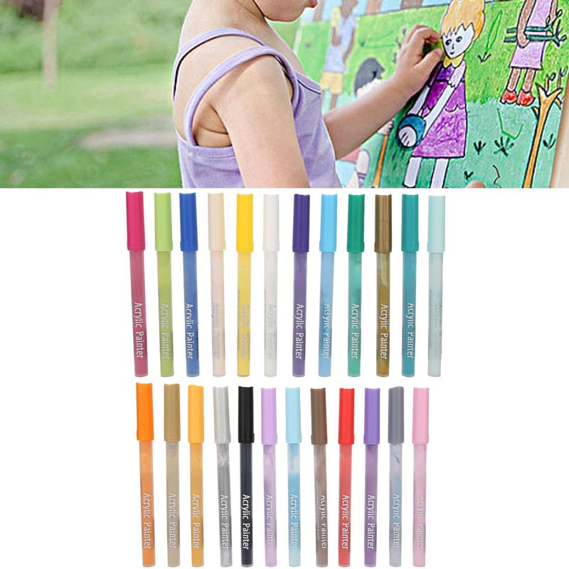 Coloured Acrylic Marker Pen Kit Non Toxic Water Based Painting