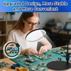 30X 10X Large Floor Magnifying Glass with Light and Stand,
